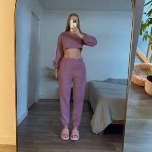 For Love & Lemons Sweat pants & Crop top